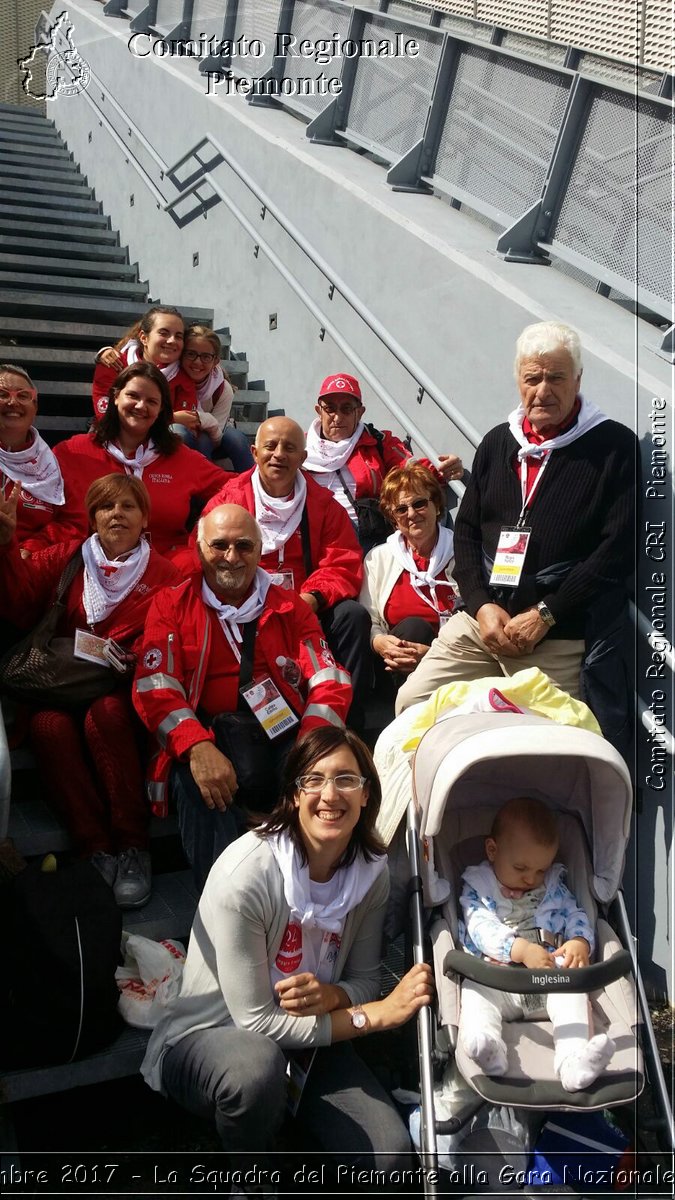 Reggio Emilia 16 Settembre 2017 - La Squadra del Piemonte alla Gara Nazionale - Croce Rossa Italiana- Comitato Regionale del Piemonte