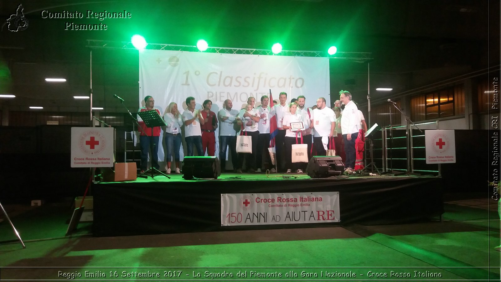 Reggio Emilia 16 Settembre 2017 - La Squadra del Piemonte alla Gara Nazionale - Croce Rossa Italiana- Comitato Regionale del Piemonte