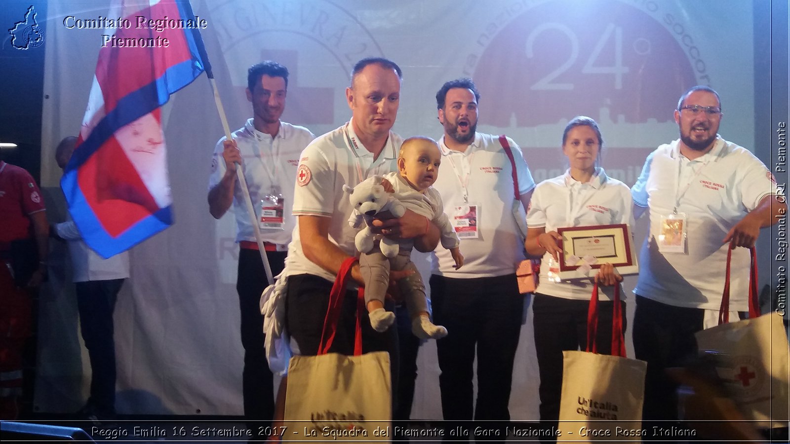 Reggio Emilia 16 Settembre 2017 - La Squadra del Piemonte alla Gara Nazionale - Croce Rossa Italiana- Comitato Regionale del Piemonte