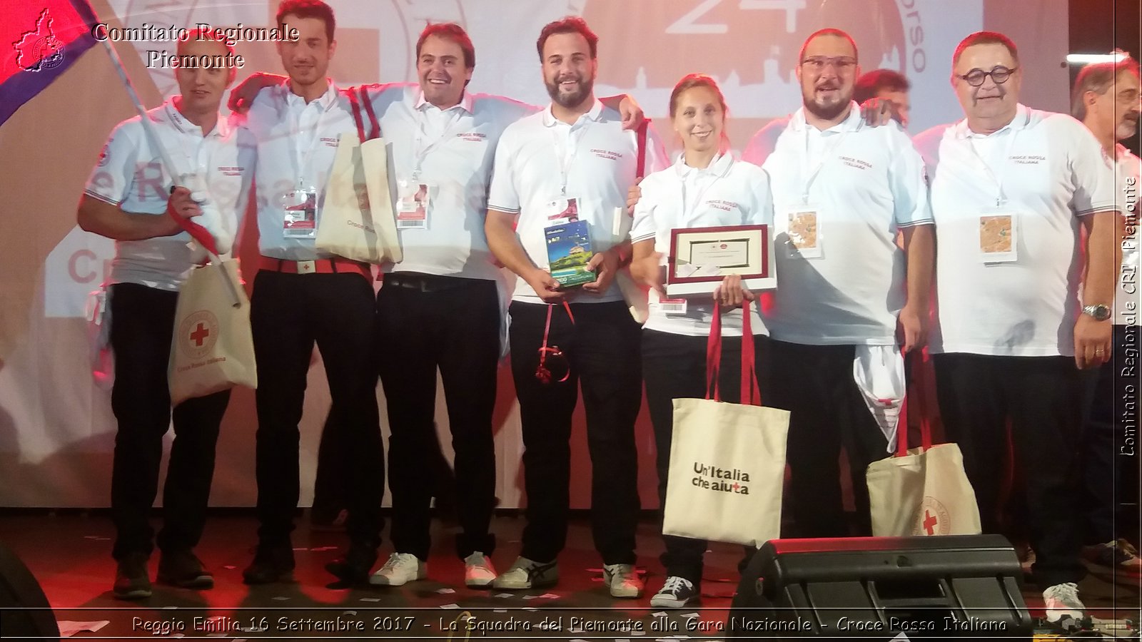 Reggio Emilia 16 Settembre 2017 - La Squadra del Piemonte alla Gara Nazionale - Croce Rossa Italiana- Comitato Regionale del Piemonte