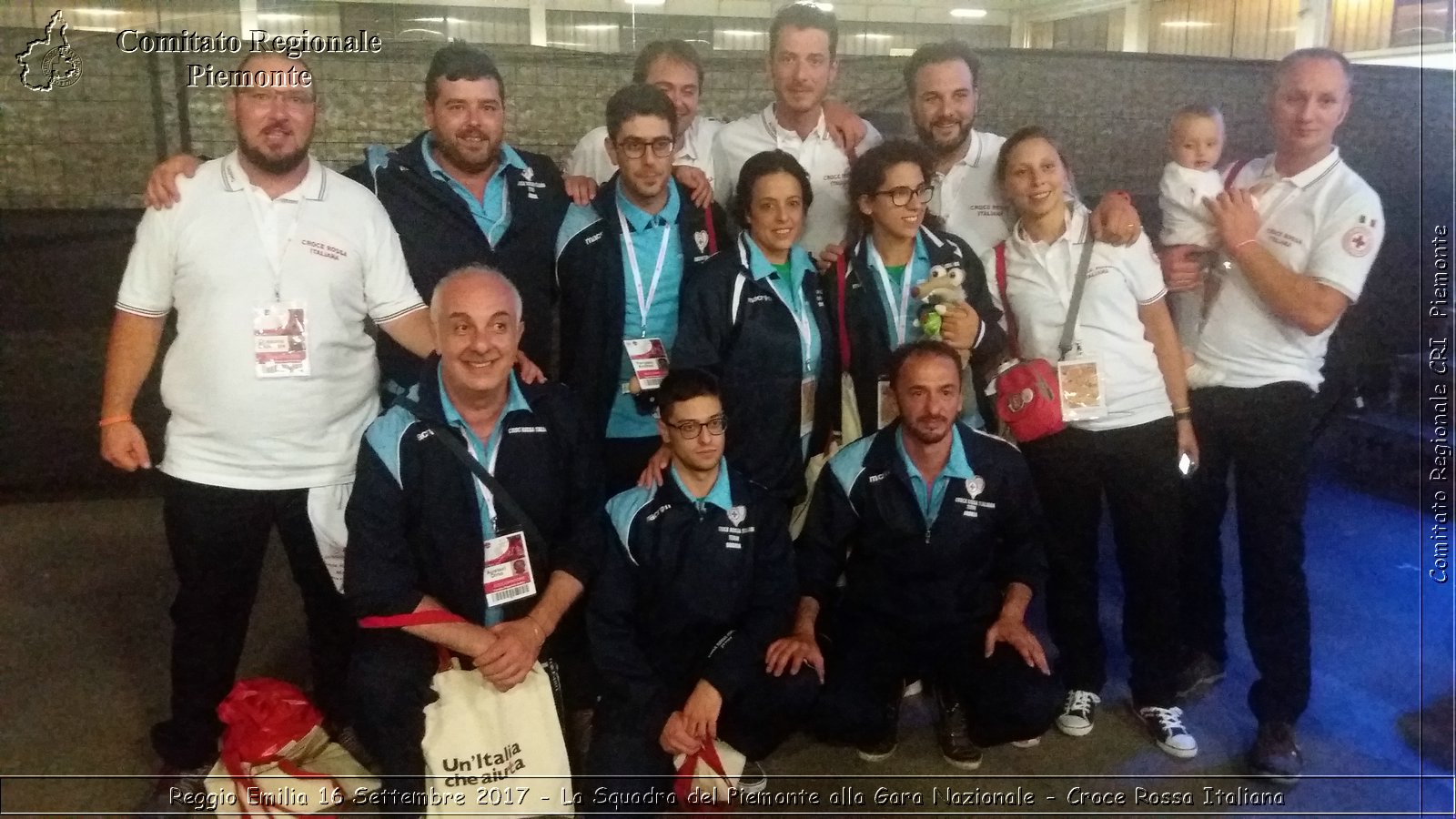 Reggio Emilia 16 Settembre 2017 - La Squadra del Piemonte alla Gara Nazionale - Croce Rossa Italiana- Comitato Regionale del Piemonte