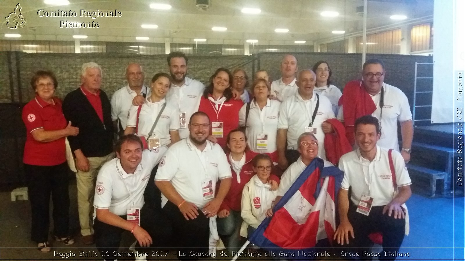 Reggio Emilia 16 Settembre 2017 - La Squadra del Piemonte alla Gara Nazionale - Croce Rossa Italiana- Comitato Regionale del Piemonte