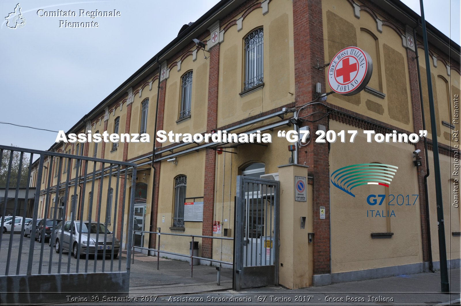 Torino 30 Settembre 2017 - Assistenza Straordinaria "G7 2017 Torino" - Croce Rossa Italiana- Comitato Regionale del Piemonte