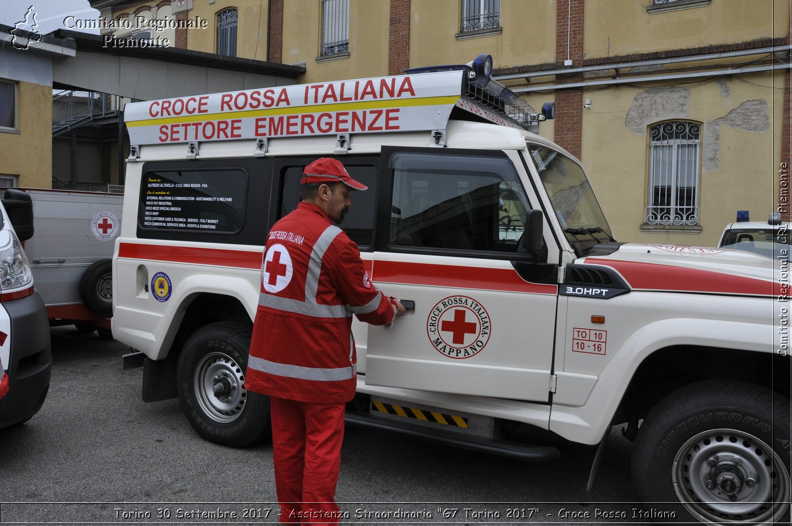 Torino 30 Settembre 2017 - Assistenza Straordinaria "G7 2017 Torino" - Croce Rossa Italiana- Comitato Regionale del Piemonte