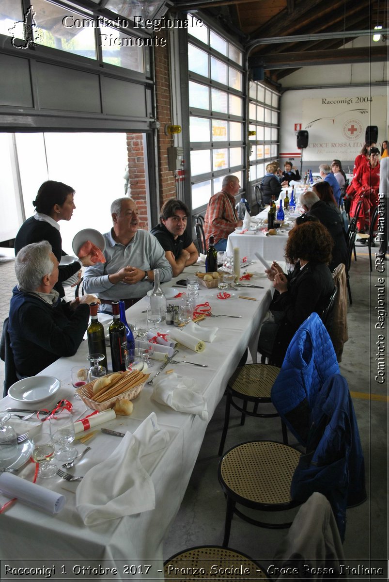 Racconigi 1 Ottobre 2017 - Pranzo Sociale - Croce Rossa Italiana- Comitato Regionale del Piemonte