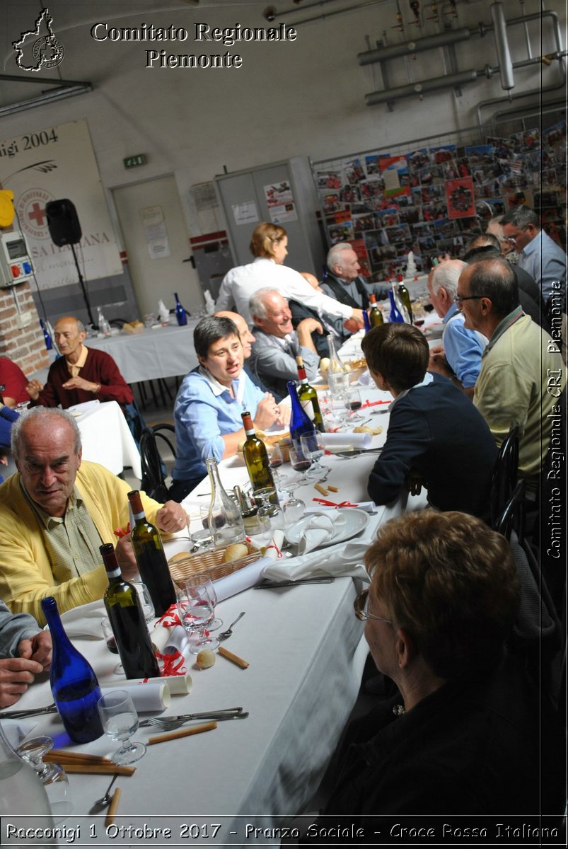 Racconigi 1 Ottobre 2017 - Pranzo Sociale - Croce Rossa Italiana- Comitato Regionale del Piemonte