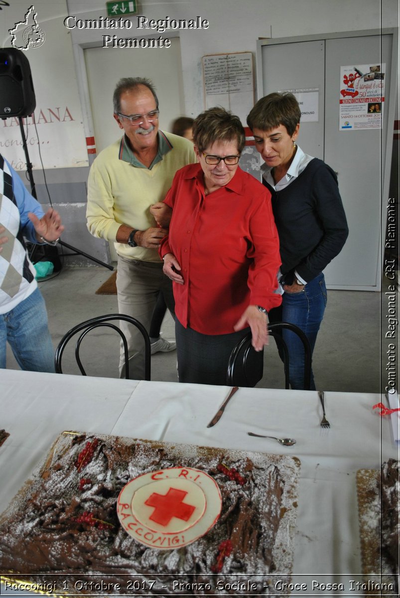 Racconigi 1 Ottobre 2017 - Pranzo Sociale - Croce Rossa Italiana- Comitato Regionale del Piemonte