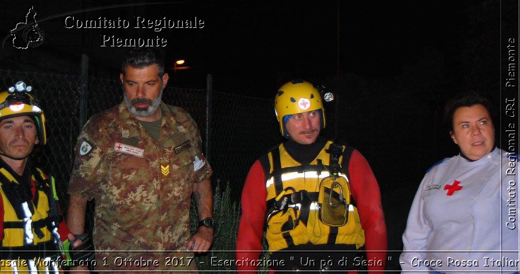 Casale Monferrato 1 Ottobre 2017 - Esercitazione " Un p di Sesia " - Croce Rossa Italiana- Comitato Regionale del Piemonte