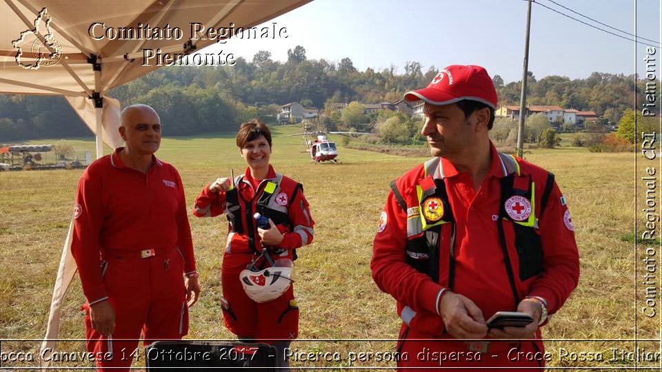 Rocca Canavese 14 Ottobre 2017 - Ricerca persona dispersa - Croce Rossa Italiana- Comitato Regionale del Piemonte