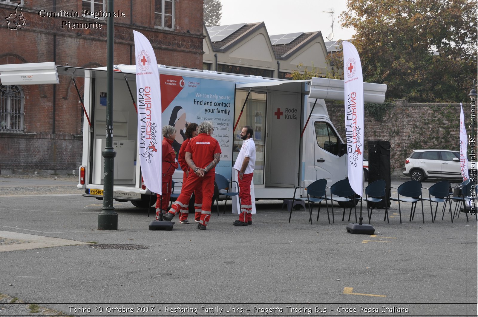 Torino 20 Ottobre 2017 - Restoring Family Links - Progetto Tracing Bus - Croce Rossa Italiana- Comitato Regionale del Piemonte