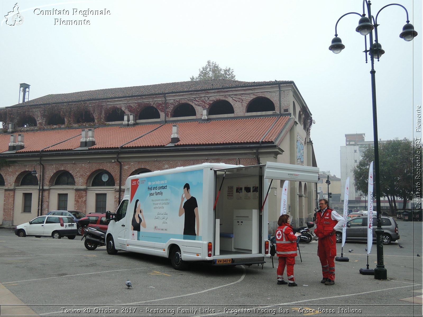 Torino 20 Ottobre 2017 - Restoring Family Links - Progetto Tracing Bus - Croce Rossa Italiana- Comitato Regionale del Piemonte