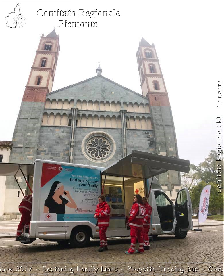 Vercelli 23 Ottobre 2017 - Restoring Family Links - Progetto Tracing Bus - Croce Rossa Italiana- Comitato Regionale del Piemonte