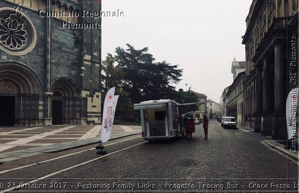 Vercelli 23 Ottobre 2017 - Restoring Family Links - Progetto Tracing Bus - Croce Rossa Italiana- Comitato Regionale del Piemonte