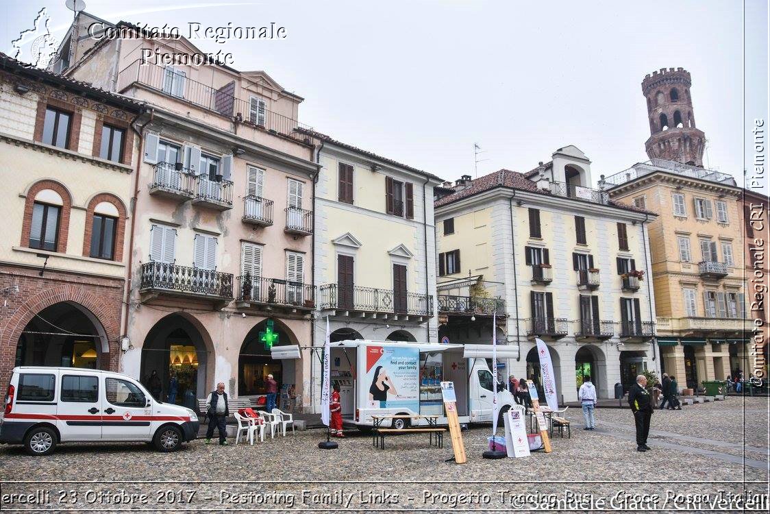 Vercelli 23 Ottobre 2017 - Restoring Family Links - Progetto Tracing Bus - Croce Rossa Italiana- Comitato Regionale del Piemonte