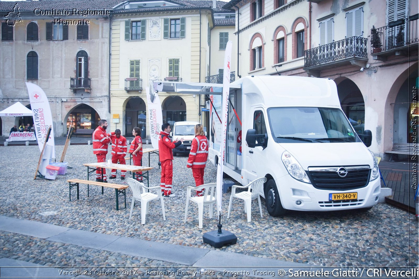 Vercelli 23 Ottobre 2017 - Restoring Family Links - Progetto Tracing Bus - Croce Rossa Italiana- Comitato Regionale del Piemonte