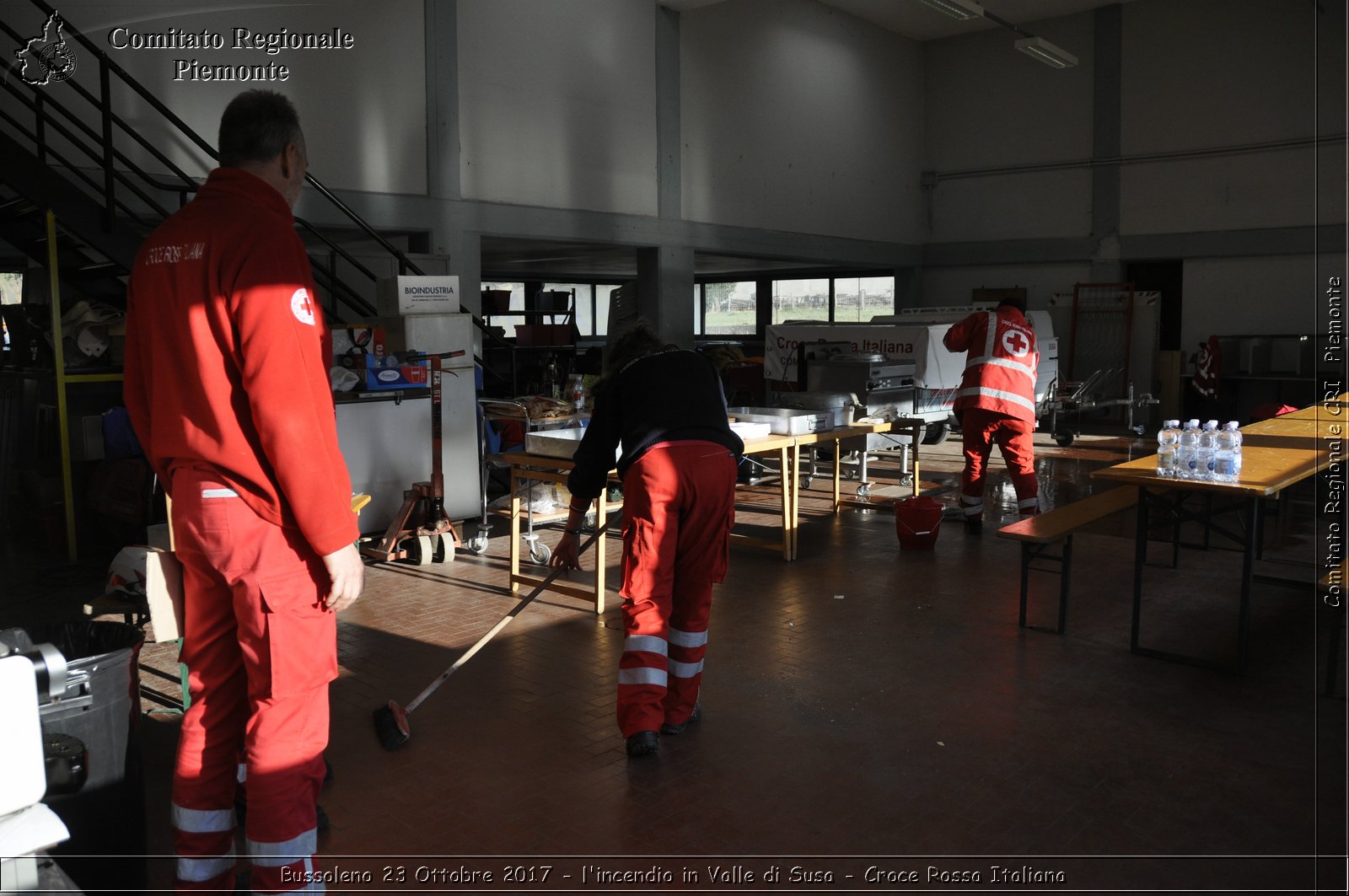 Bussoleno 23 Ottobre 2017 - l'incendio in Valle di Susa - Croce Rossa Italiana- Comitato Regionale del Piemonte