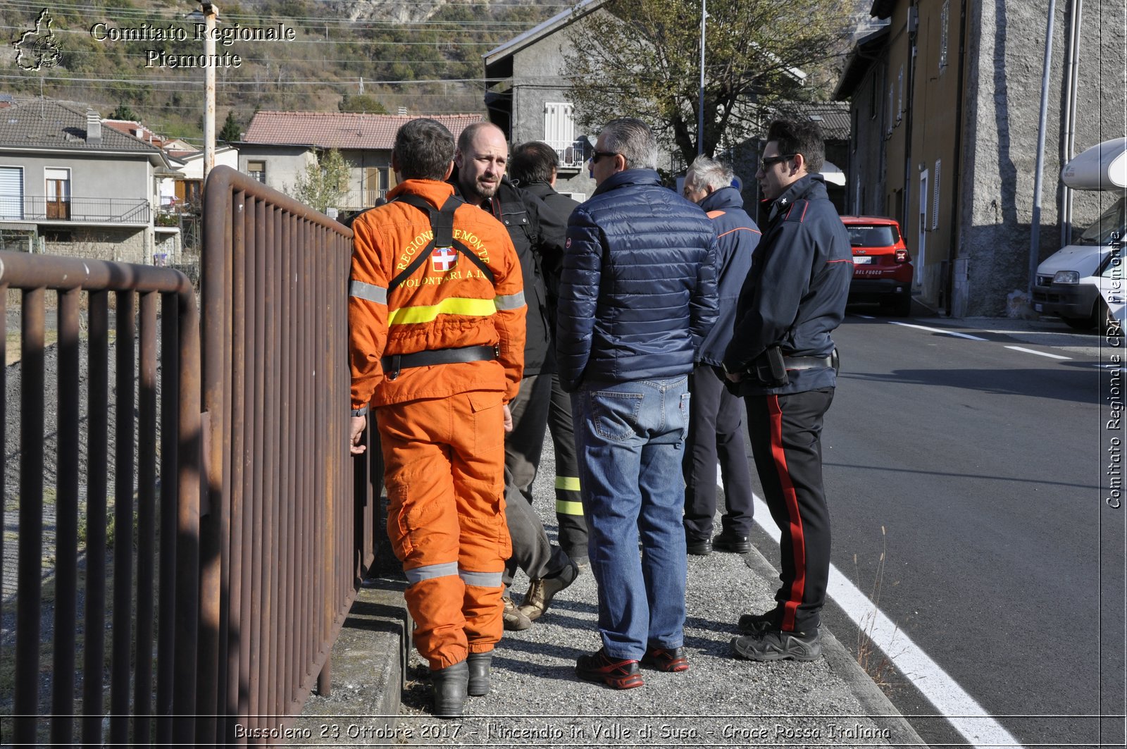 Bussoleno 23 Ottobre 2017 - l'incendio in Valle di Susa - Croce Rossa Italiana- Comitato Regionale del Piemonte