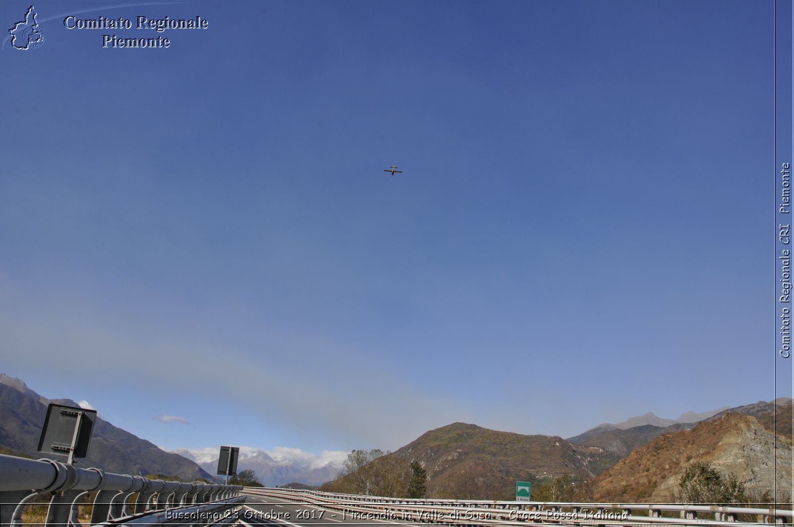 Bussoleno 23 Ottobre 2017 - l'incendio in Valle di Susa - Croce Rossa Italiana- Comitato Regionale del Piemonte