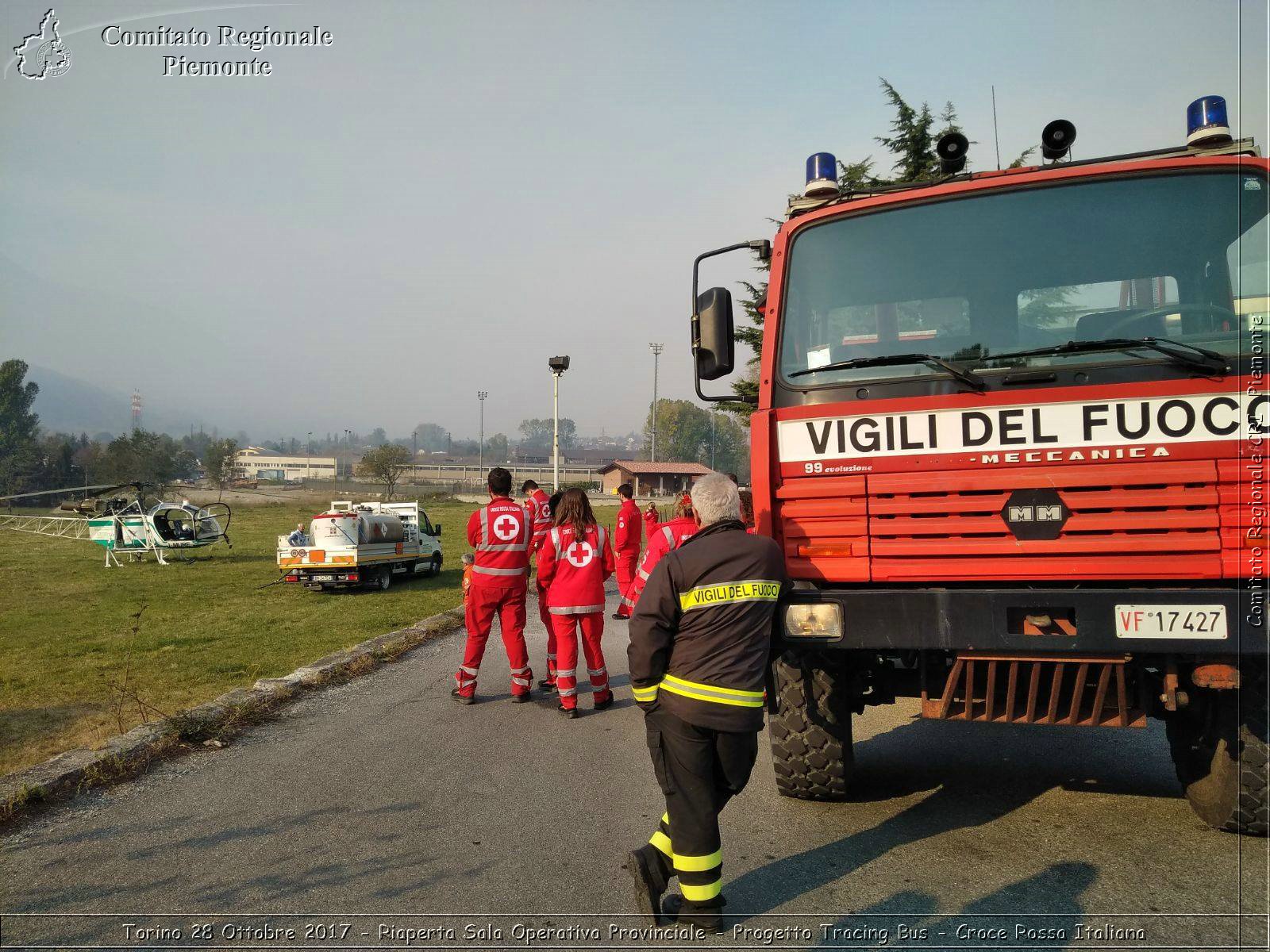 Torino 28 Ottobre 2017 - Riaperta Sala Operativa Provinciale - Progetto Tracing Bus - Croce Rossa Italiana- Comitato Regionale del Piemonte