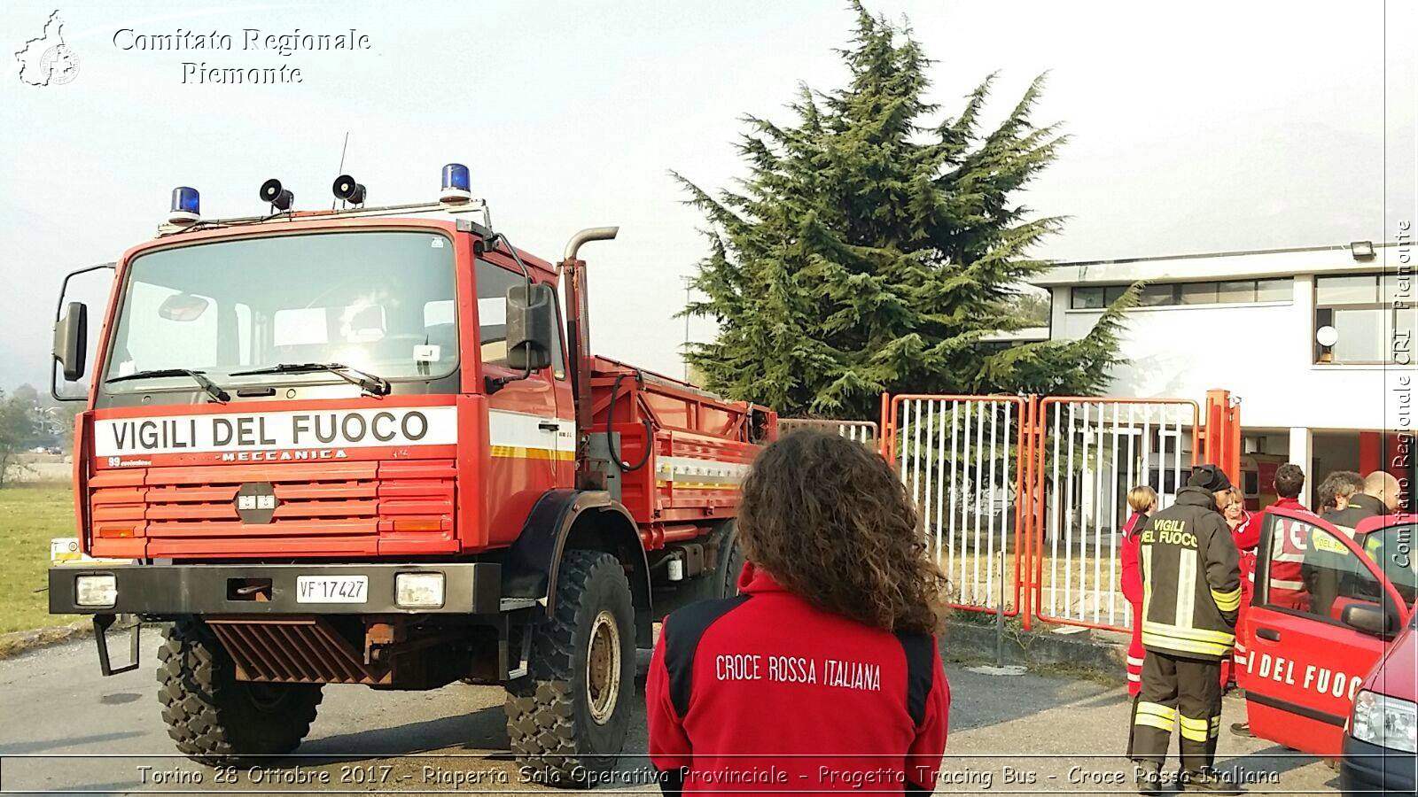 Torino 28 Ottobre 2017 - Riaperta Sala Operativa Provinciale - Progetto Tracing Bus - Croce Rossa Italiana- Comitato Regionale del Piemonte