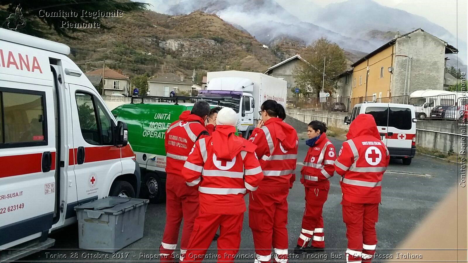 Torino 28 Ottobre 2017 - Riaperta Sala Operativa Provinciale - Progetto Tracing Bus - Croce Rossa Italiana- Comitato Regionale del Piemonte