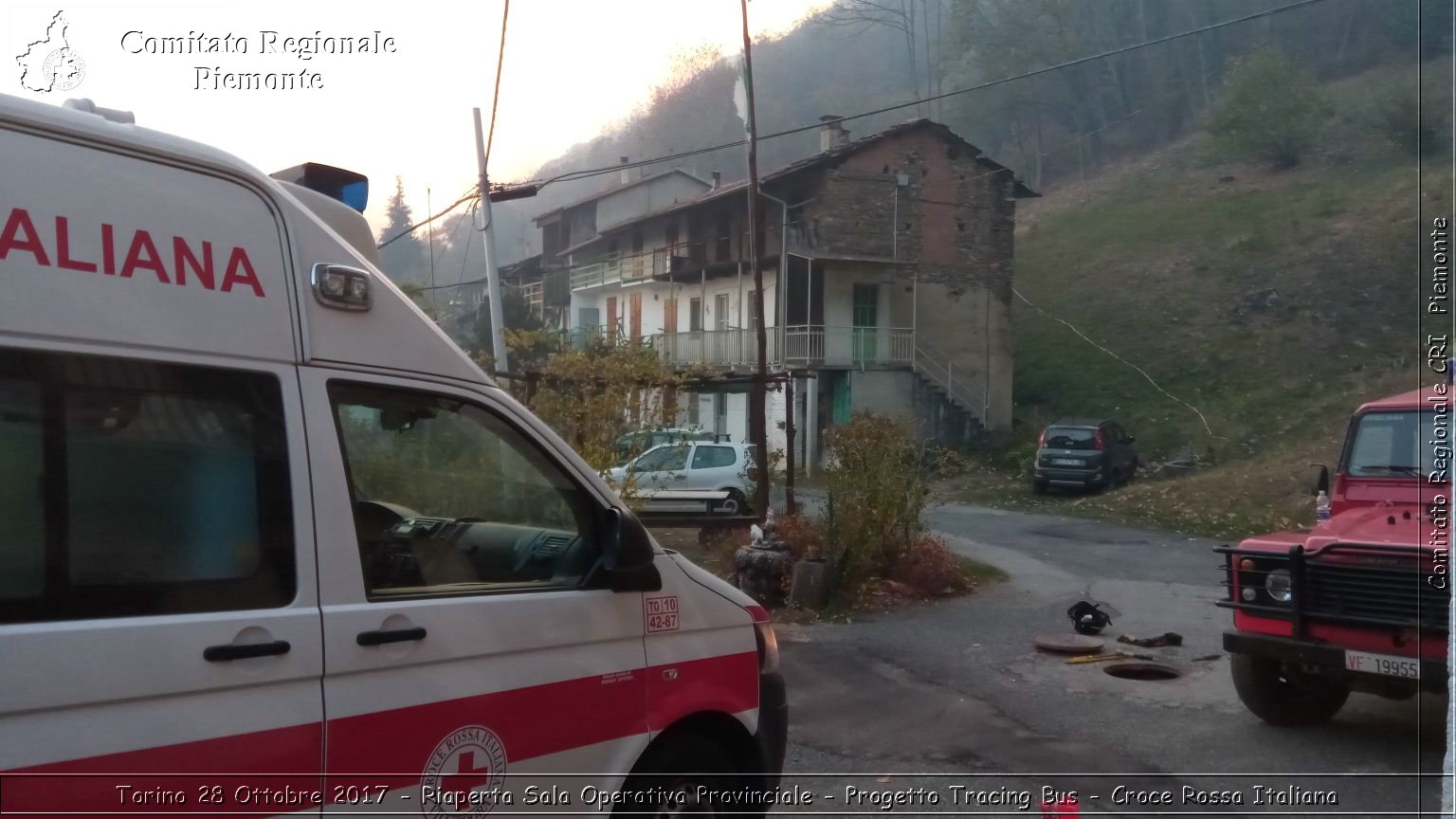 Torino 28 Ottobre 2017 - Riaperta Sala Operativa Provinciale - Progetto Tracing Bus - Croce Rossa Italiana- Comitato Regionale del Piemonte