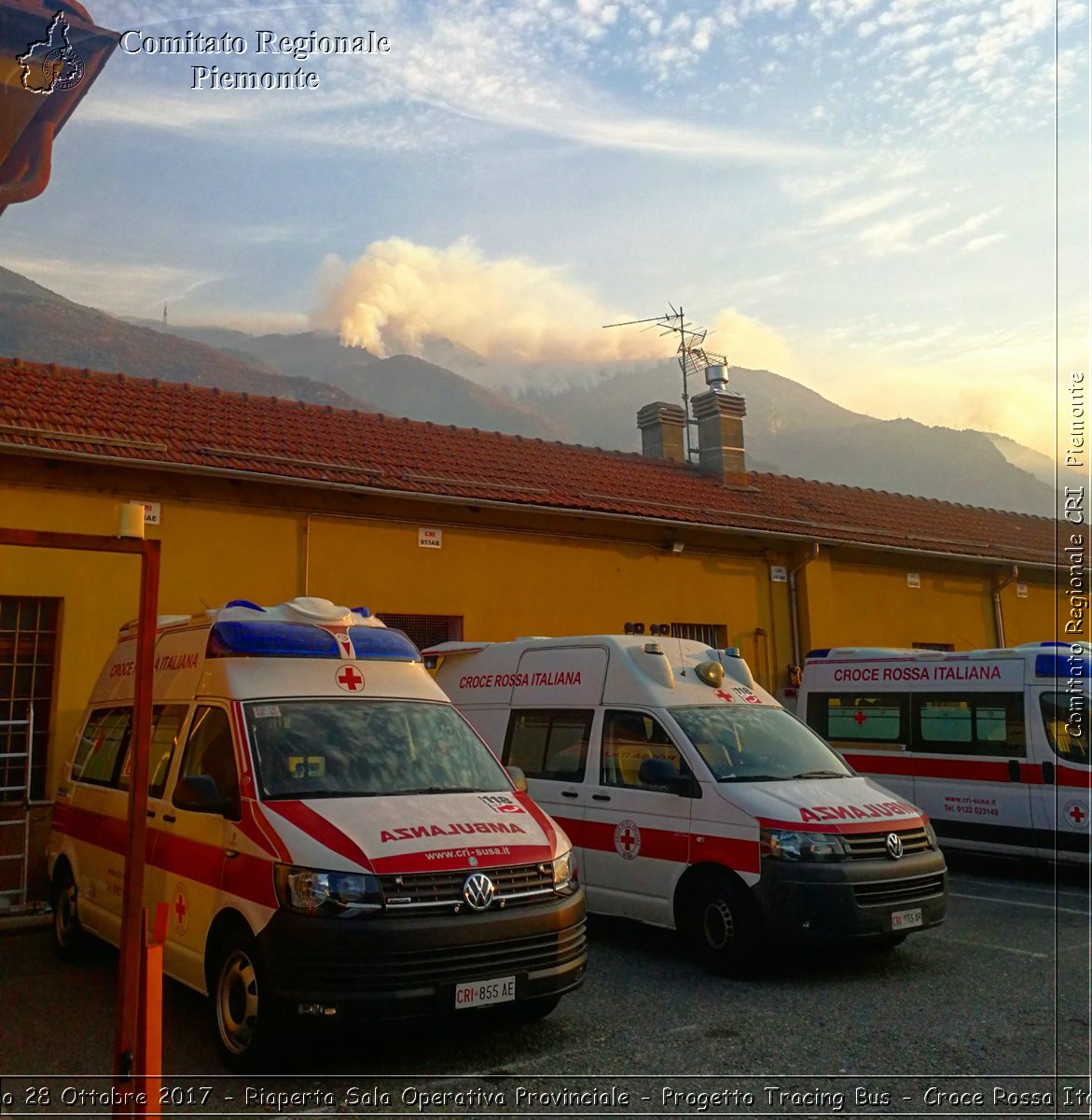 Torino 28 Ottobre 2017 - Riaperta Sala Operativa Provinciale - Progetto Tracing Bus - Croce Rossa Italiana- Comitato Regionale del Piemonte