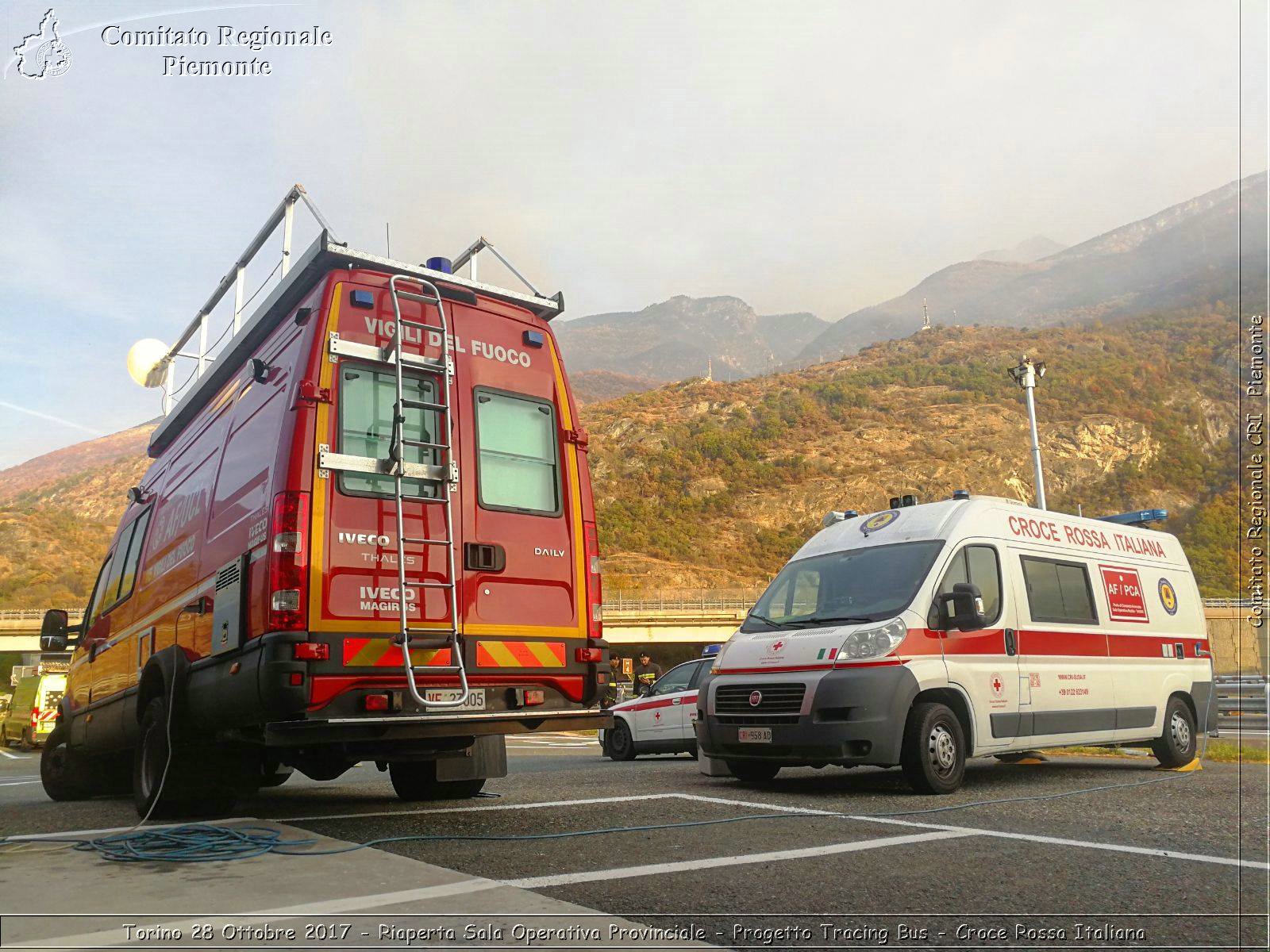 Torino 28 Ottobre 2017 - Riaperta Sala Operativa Provinciale - Progetto Tracing Bus - Croce Rossa Italiana- Comitato Regionale del Piemonte