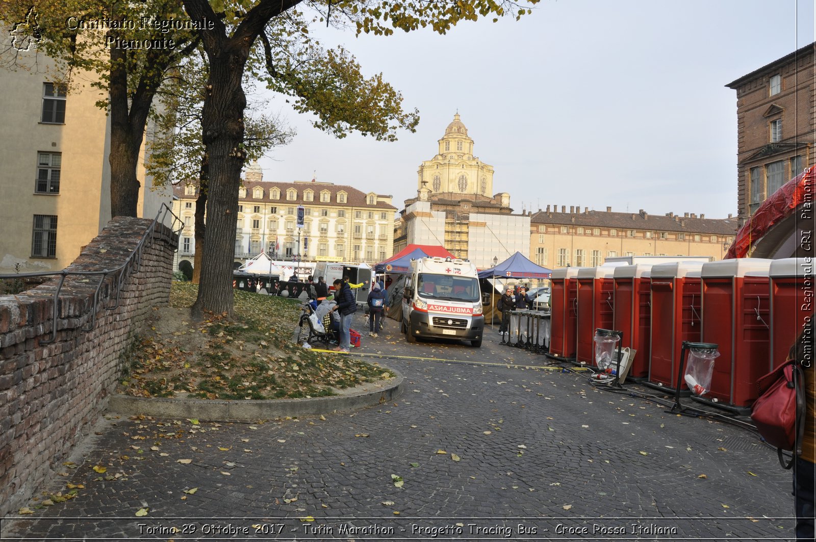 Torino 29 Ottobre 2017 - Turin Marathon - Progetto Tracing Bus - Croce Rossa Italiana- Comitato Regionale del Piemonte