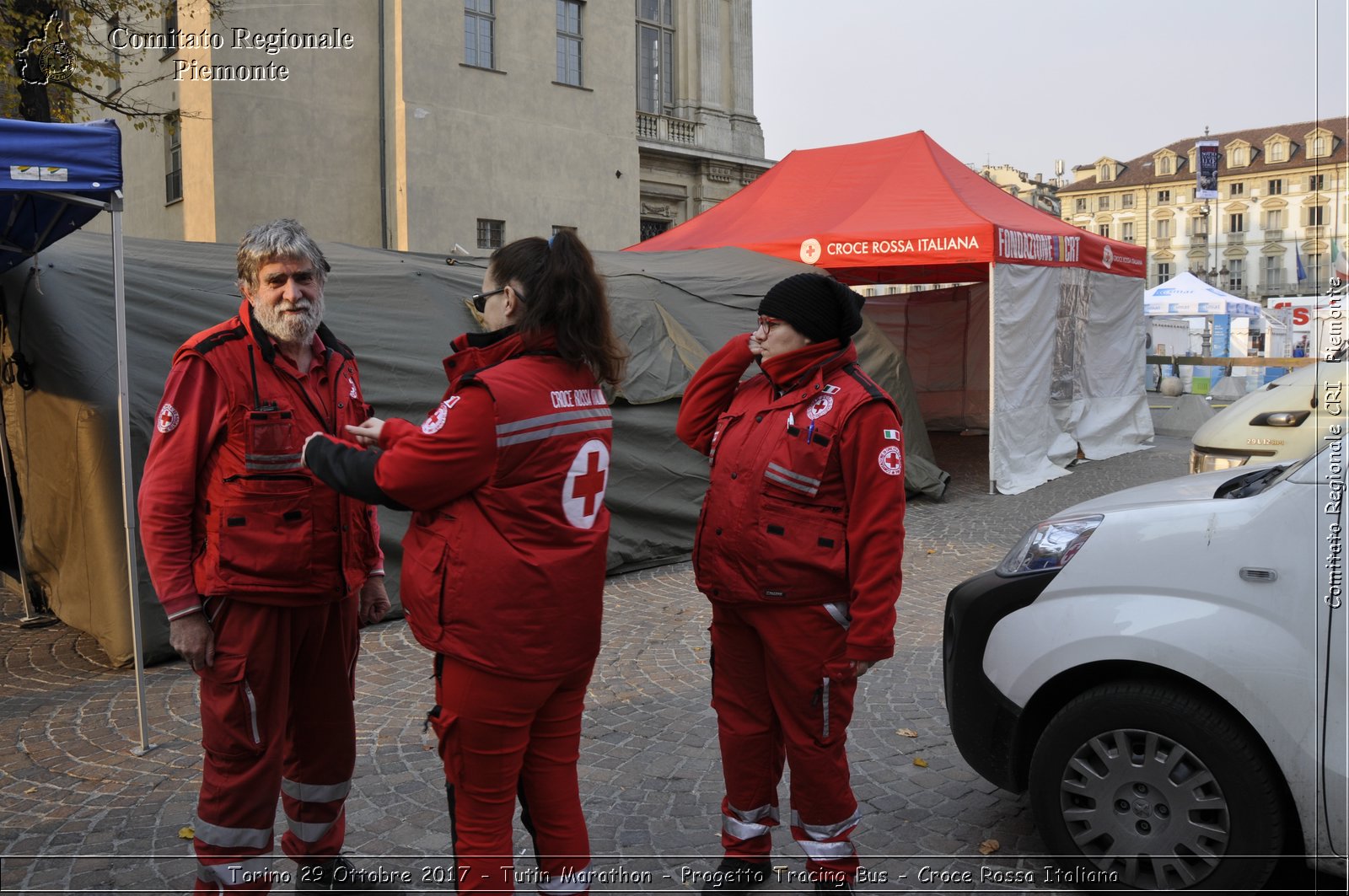 Torino 29 Ottobre 2017 - Turin Marathon - Progetto Tracing Bus - Croce Rossa Italiana- Comitato Regionale del Piemonte