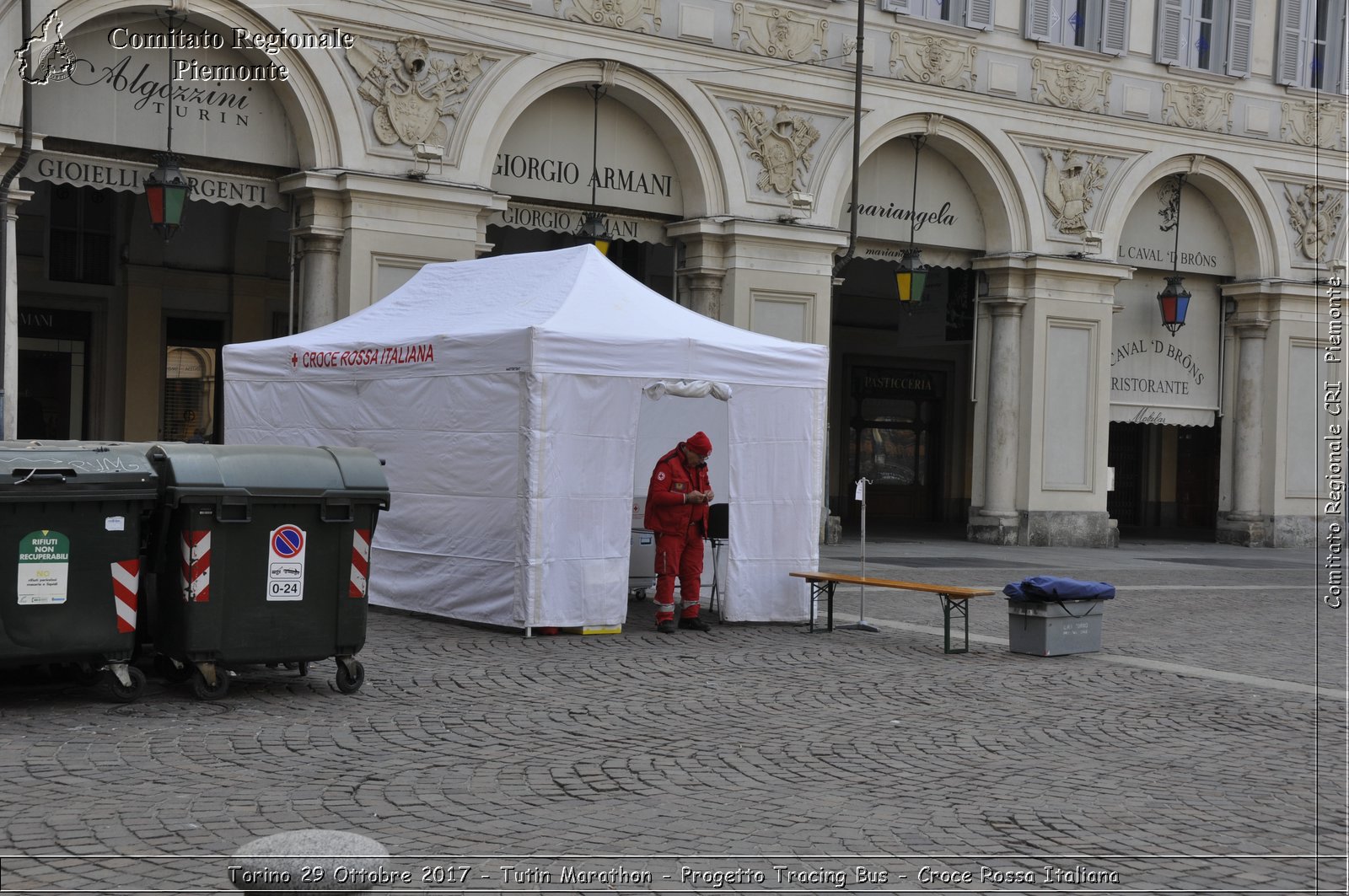 Torino 29 Ottobre 2017 - Turin Marathon - Progetto Tracing Bus - Croce Rossa Italiana- Comitato Regionale del Piemonte