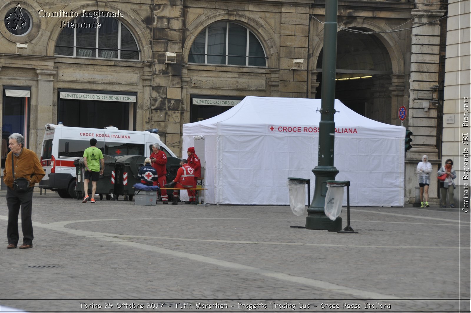 Torino 29 Ottobre 2017 - Turin Marathon - Progetto Tracing Bus - Croce Rossa Italiana- Comitato Regionale del Piemonte