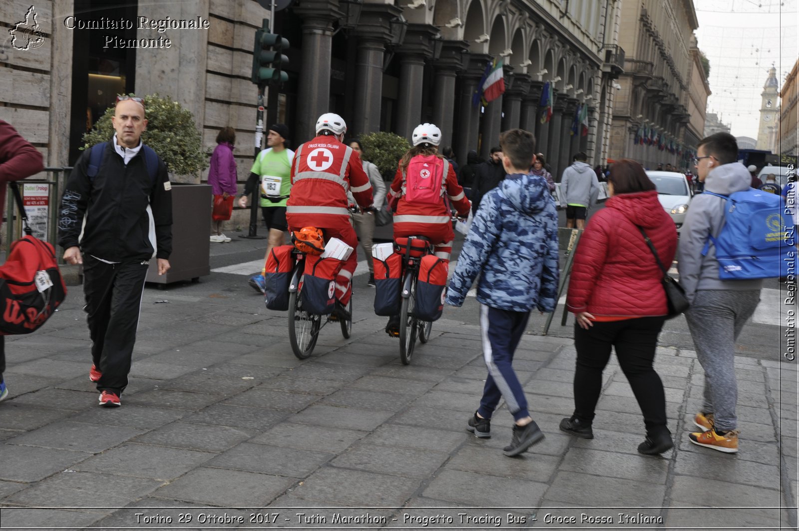 Torino 29 Ottobre 2017 - Turin Marathon - Progetto Tracing Bus - Croce Rossa Italiana- Comitato Regionale del Piemonte