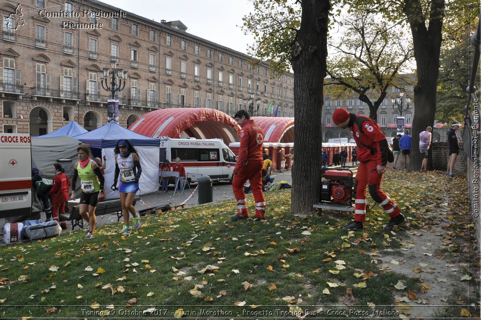 Torino 29 Ottobre 2017 - Turin Marathon - Progetto Tracing Bus - Croce Rossa Italiana- Comitato Regionale del Piemonte