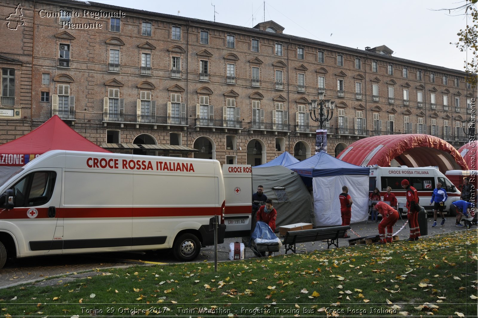 Torino 29 Ottobre 2017 - Turin Marathon - Progetto Tracing Bus - Croce Rossa Italiana- Comitato Regionale del Piemonte