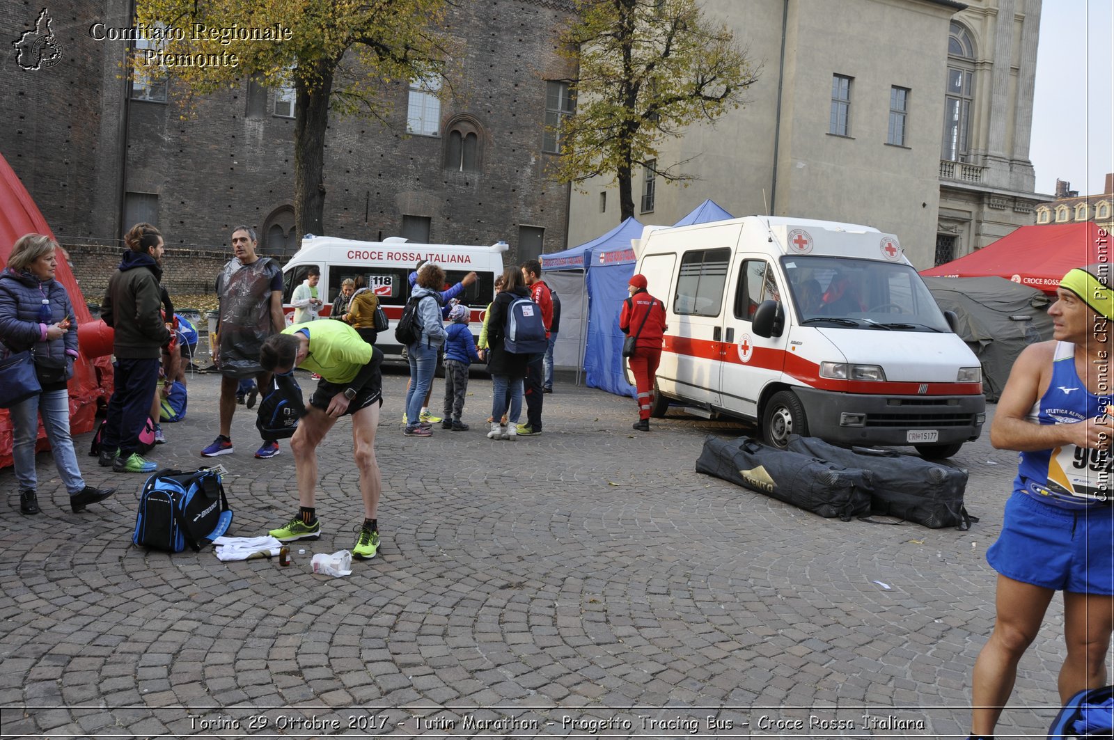 Torino 29 Ottobre 2017 - Turin Marathon - Progetto Tracing Bus - Croce Rossa Italiana- Comitato Regionale del Piemonte