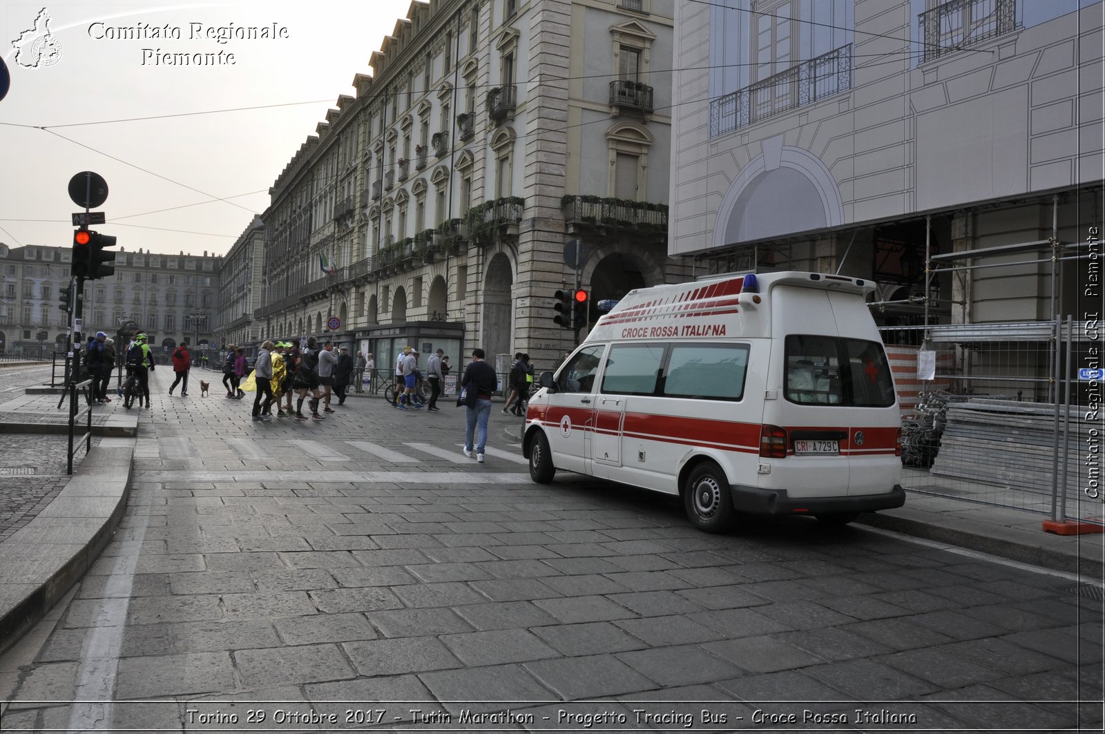 Torino 29 Ottobre 2017 - Turin Marathon - Progetto Tracing Bus - Croce Rossa Italiana- Comitato Regionale del Piemonte