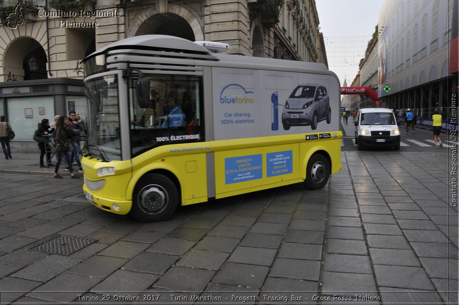 Torino 29 Ottobre 2017 - Turin Marathon - Progetto Tracing Bus - Croce Rossa Italiana- Comitato Regionale del Piemonte