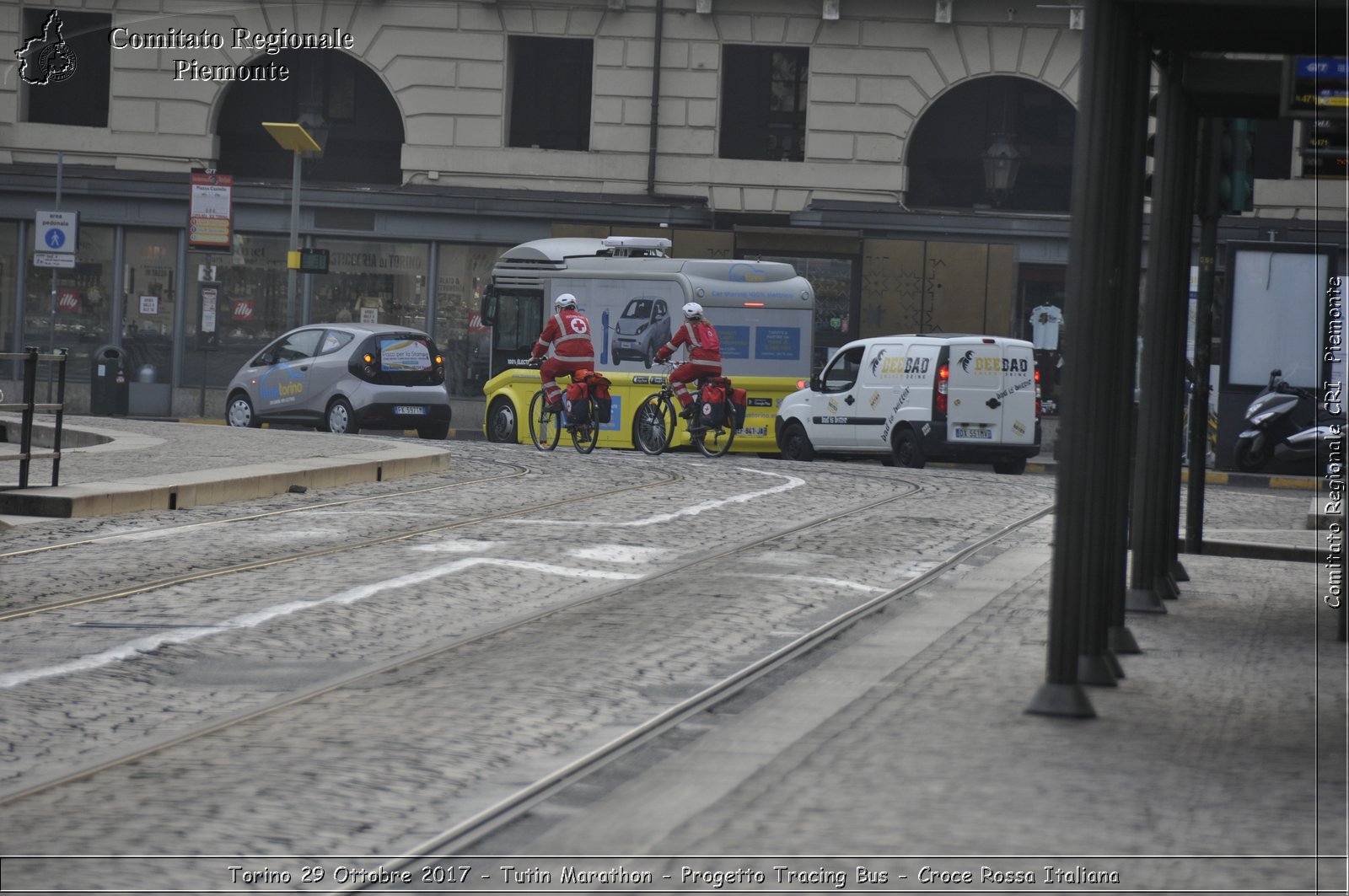 Torino 29 Ottobre 2017 - Turin Marathon - Progetto Tracing Bus - Croce Rossa Italiana- Comitato Regionale del Piemonte