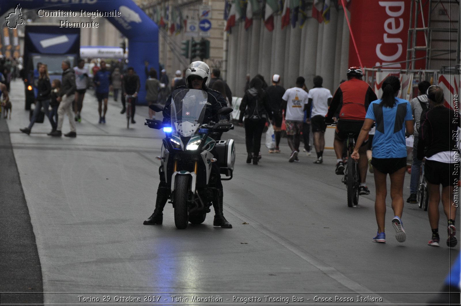 Torino 29 Ottobre 2017 - Turin Marathon - Progetto Tracing Bus - Croce Rossa Italiana- Comitato Regionale del Piemonte