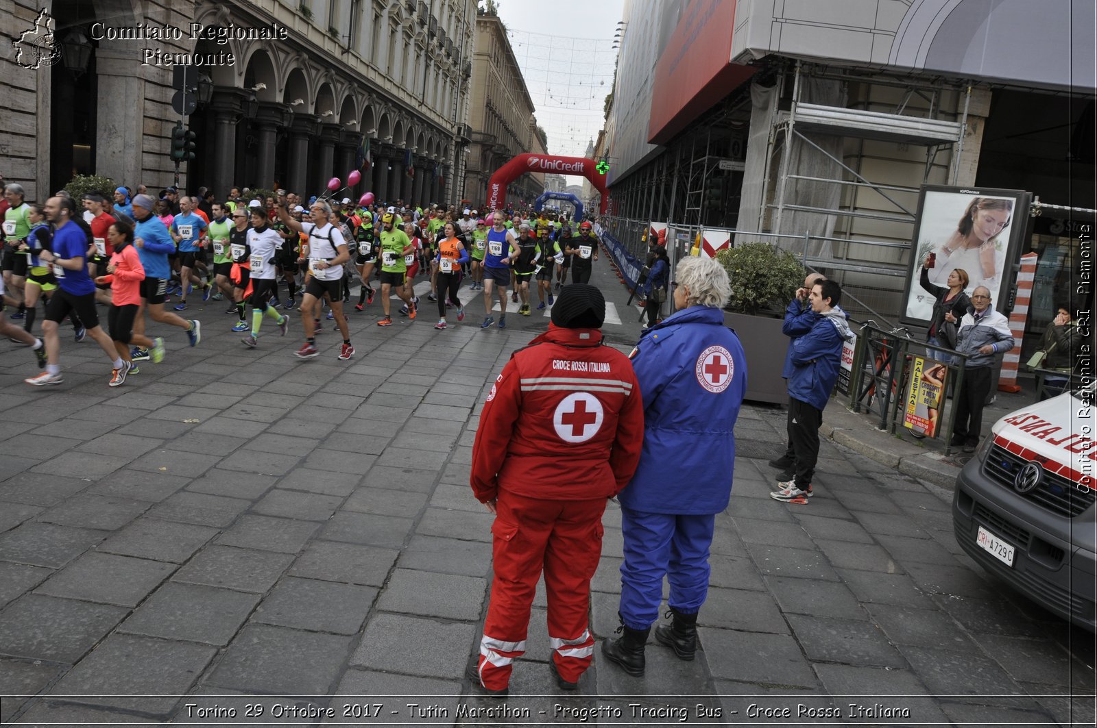 Torino 29 Ottobre 2017 - Turin Marathon - Progetto Tracing Bus - Croce Rossa Italiana- Comitato Regionale del Piemonte