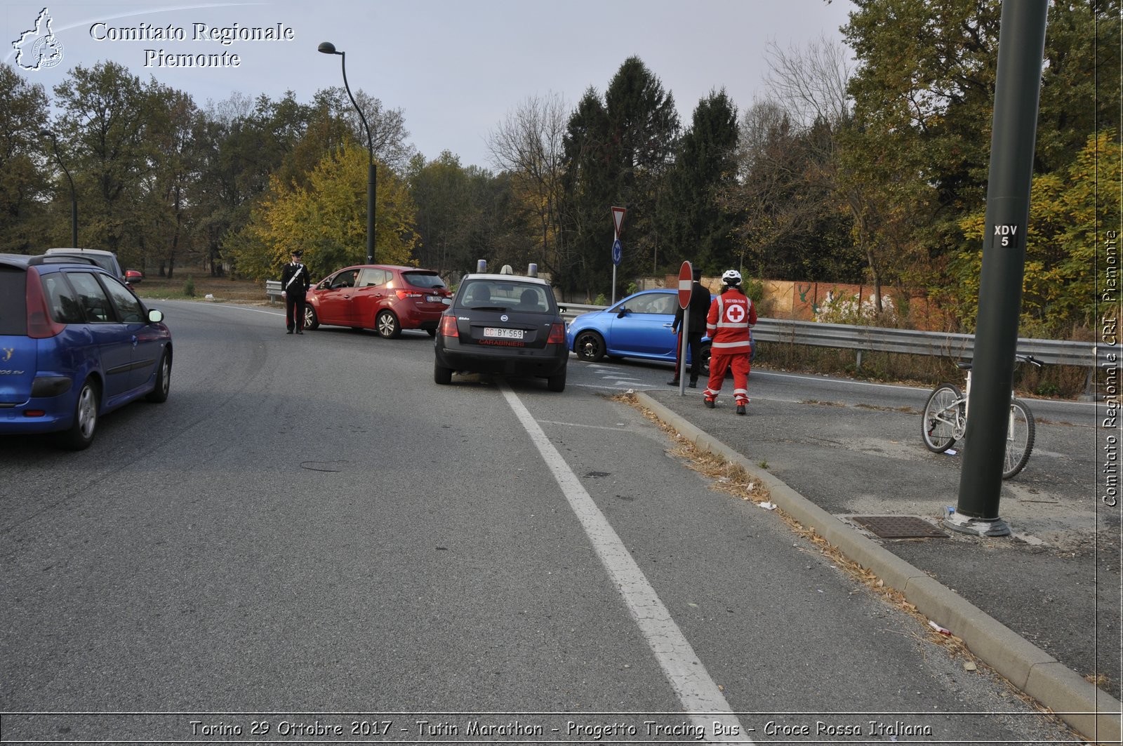 Torino 29 Ottobre 2017 - Turin Marathon - Progetto Tracing Bus - Croce Rossa Italiana- Comitato Regionale del Piemonte