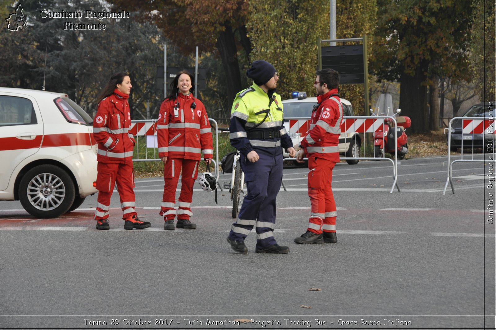 Torino 29 Ottobre 2017 - Turin Marathon - Progetto Tracing Bus - Croce Rossa Italiana- Comitato Regionale del Piemonte