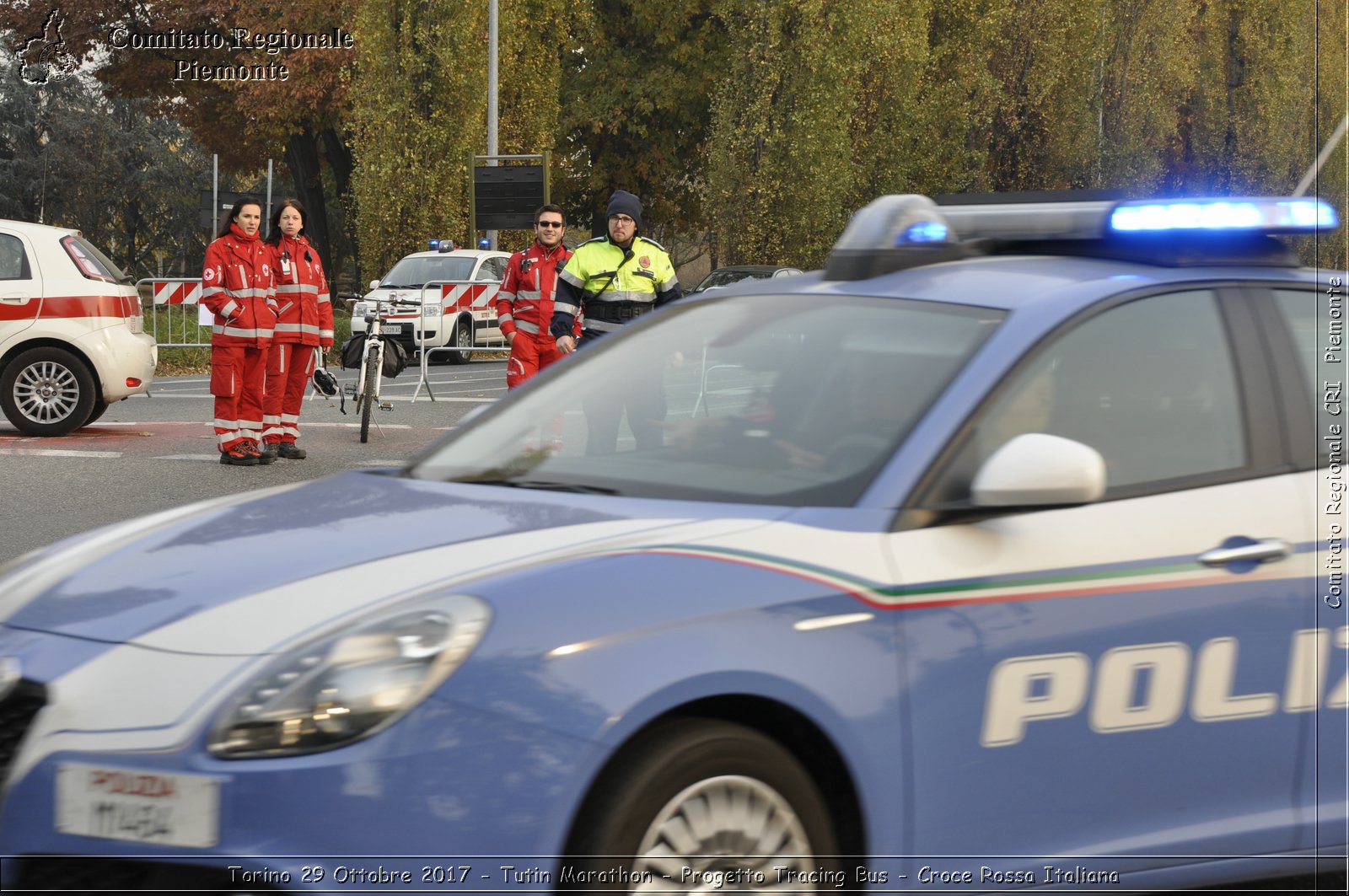 Torino 29 Ottobre 2017 - Turin Marathon - Progetto Tracing Bus - Croce Rossa Italiana- Comitato Regionale del Piemonte