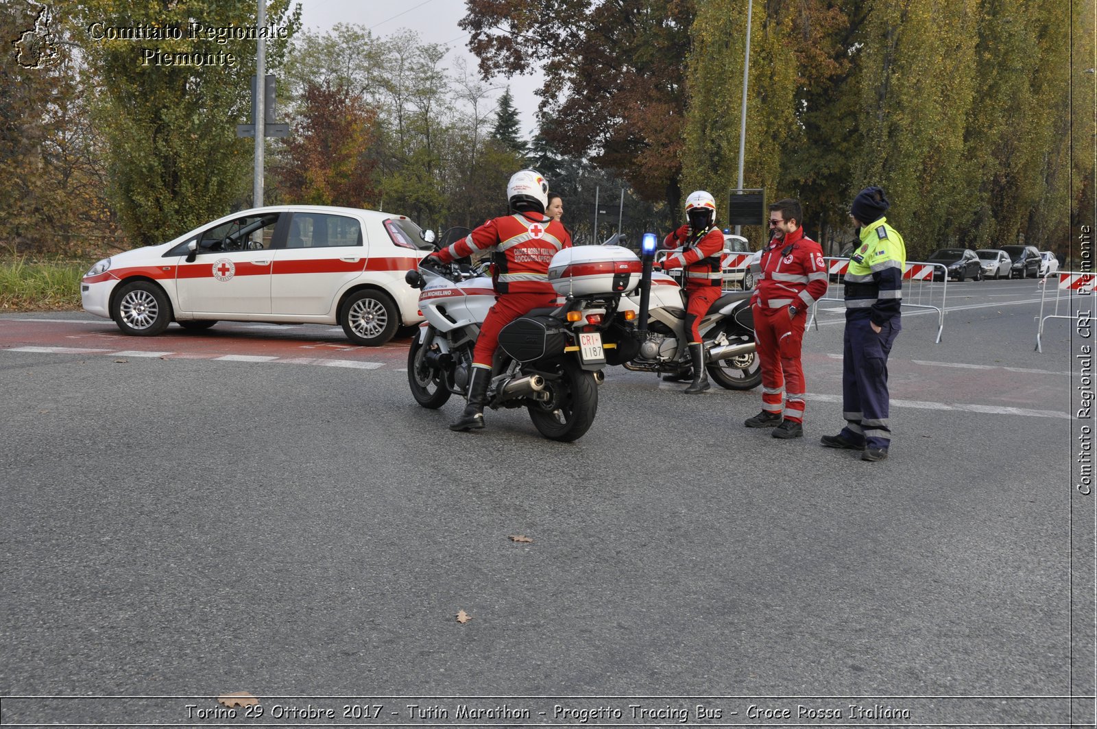 Torino 29 Ottobre 2017 - Turin Marathon - Progetto Tracing Bus - Croce Rossa Italiana- Comitato Regionale del Piemonte