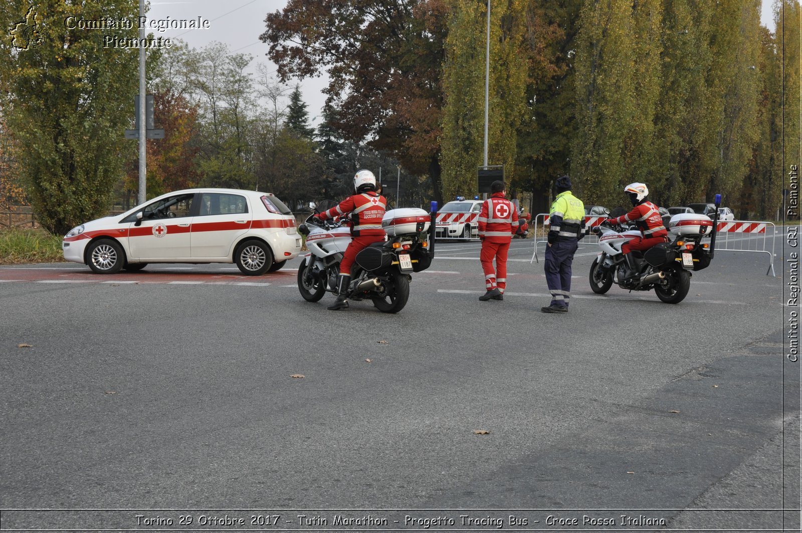 Torino 29 Ottobre 2017 - Turin Marathon - Progetto Tracing Bus - Croce Rossa Italiana- Comitato Regionale del Piemonte