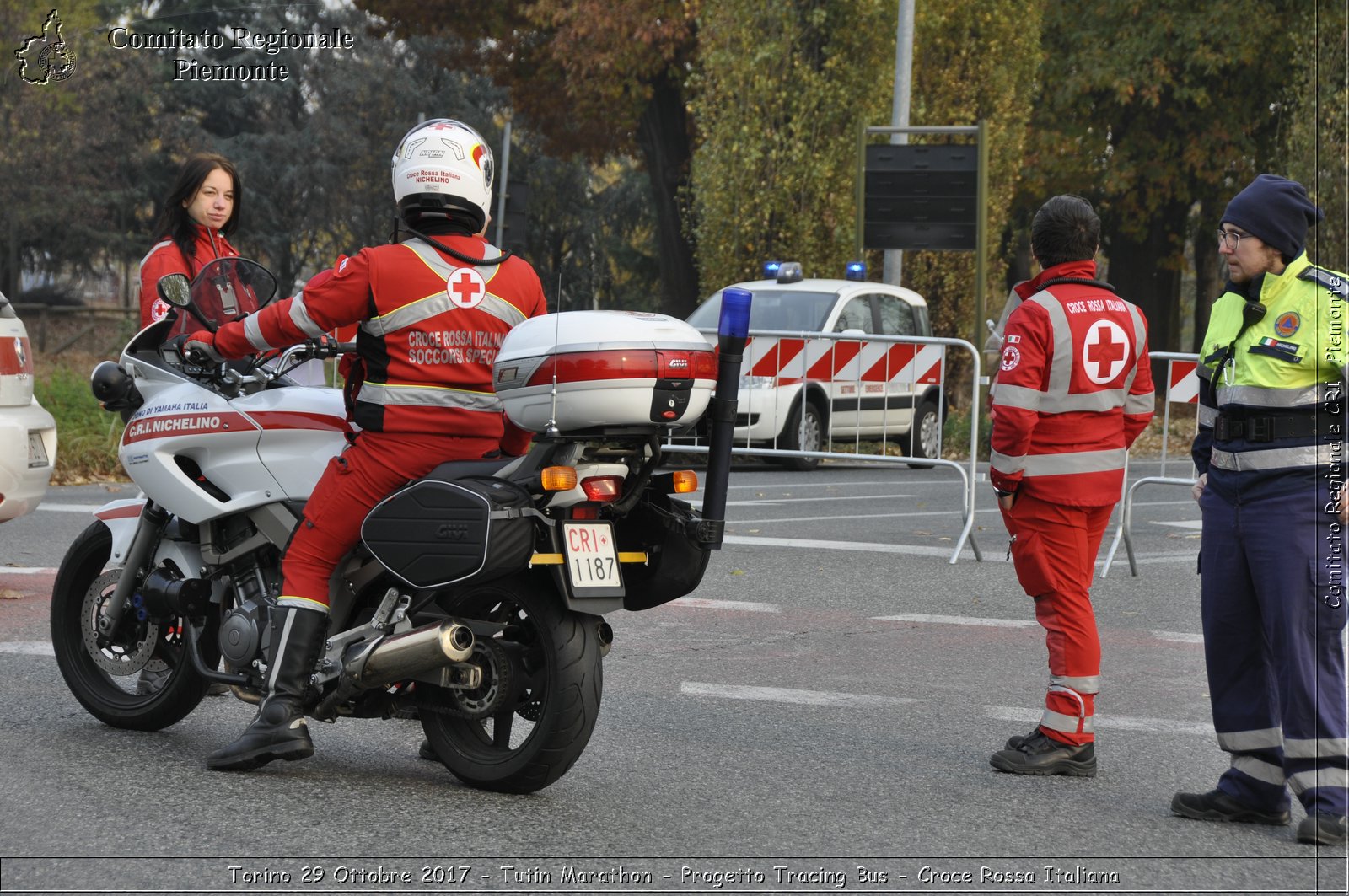 Torino 29 Ottobre 2017 - Turin Marathon - Progetto Tracing Bus - Croce Rossa Italiana- Comitato Regionale del Piemonte