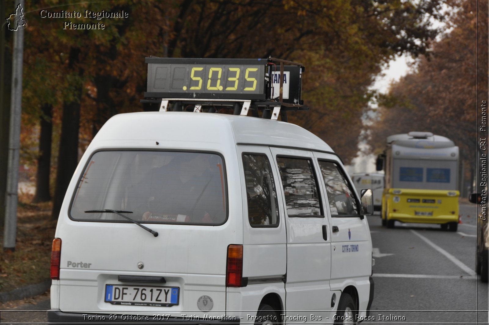 Torino 29 Ottobre 2017 - Turin Marathon - Progetto Tracing Bus - Croce Rossa Italiana- Comitato Regionale del Piemonte