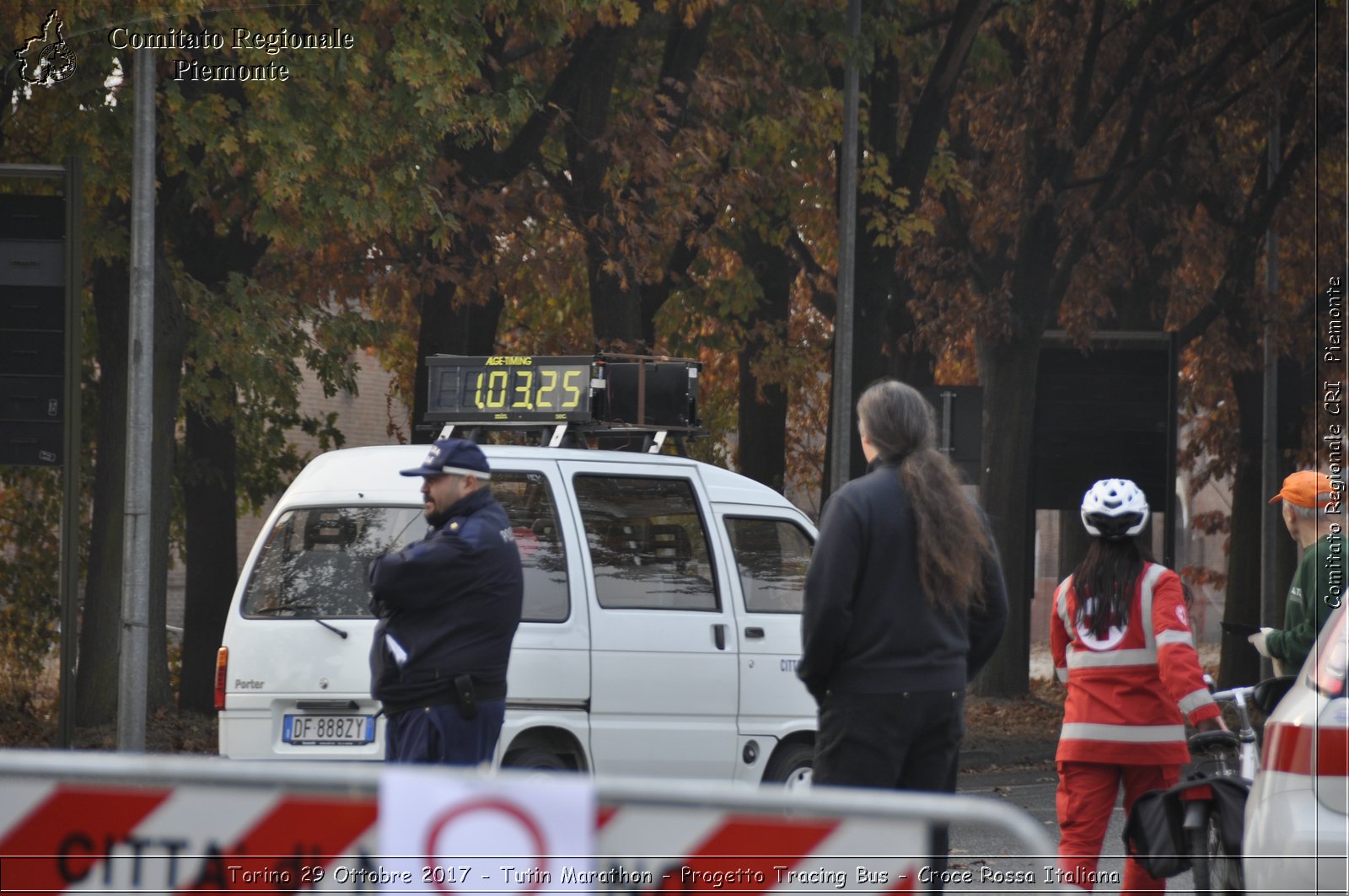 Torino 29 Ottobre 2017 - Turin Marathon - Progetto Tracing Bus - Croce Rossa Italiana- Comitato Regionale del Piemonte