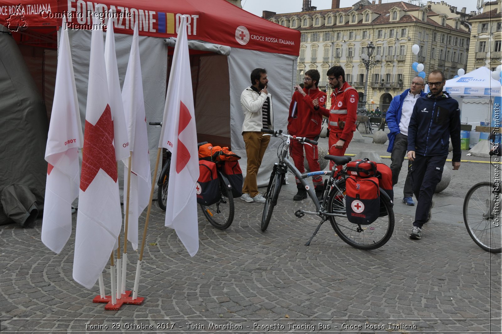 Torino 29 Ottobre 2017 - Turin Marathon - Progetto Tracing Bus - Croce Rossa Italiana- Comitato Regionale del Piemonte